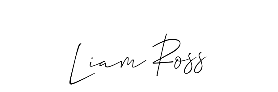 How to make Liam Ross name signature. Use Allison_Script style for creating short signs online. This is the latest handwritten sign. Liam Ross signature style 2 images and pictures png