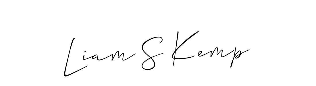 Allison_Script is a professional signature style that is perfect for those who want to add a touch of class to their signature. It is also a great choice for those who want to make their signature more unique. Get Liam S Kemp name to fancy signature for free. Liam S Kemp signature style 2 images and pictures png