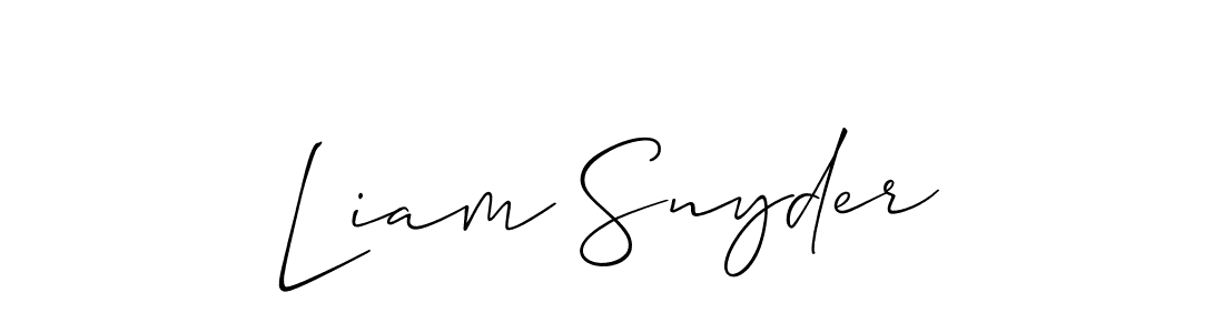 if you are searching for the best signature style for your name Liam Snyder. so please give up your signature search. here we have designed multiple signature styles  using Allison_Script. Liam Snyder signature style 2 images and pictures png