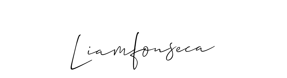 Use a signature maker to create a handwritten signature online. With this signature software, you can design (Allison_Script) your own signature for name Liamfonseca. Liamfonseca signature style 2 images and pictures png