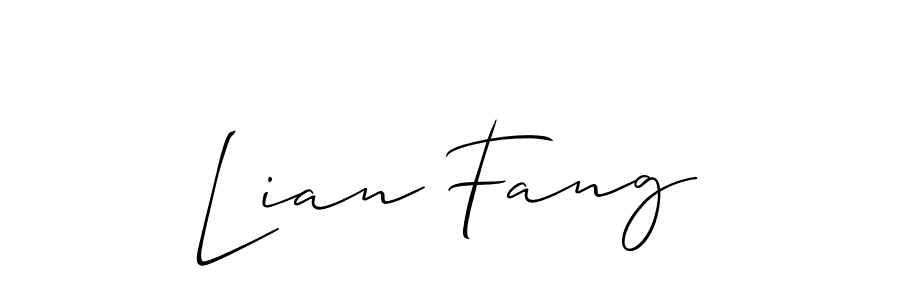 It looks lik you need a new signature style for name Lian Fang. Design unique handwritten (Allison_Script) signature with our free signature maker in just a few clicks. Lian Fang signature style 2 images and pictures png