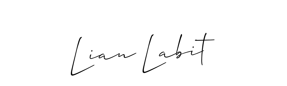 Similarly Allison_Script is the best handwritten signature design. Signature creator online .You can use it as an online autograph creator for name Lian Labit. Lian Labit signature style 2 images and pictures png