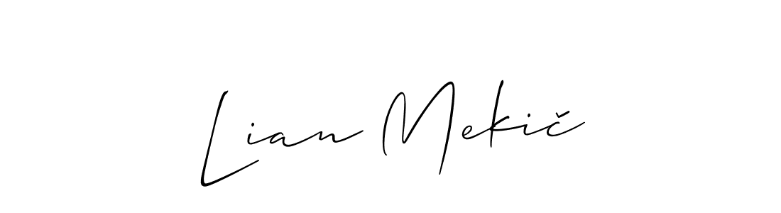 Make a beautiful signature design for name Lian Mekič. Use this online signature maker to create a handwritten signature for free. Lian Mekič signature style 2 images and pictures png
