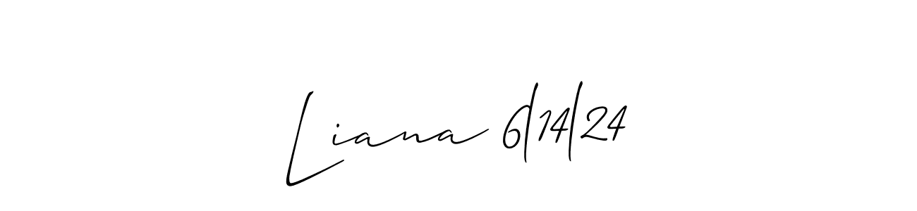 Make a beautiful signature design for name Liana 6l14l24. Use this online signature maker to create a handwritten signature for free. Liana 6l14l24 signature style 2 images and pictures png