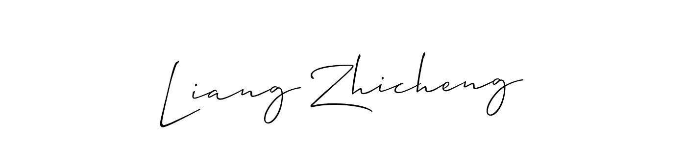 Liang Zhicheng stylish signature style. Best Handwritten Sign (Allison_Script) for my name. Handwritten Signature Collection Ideas for my name Liang Zhicheng. Liang Zhicheng signature style 2 images and pictures png