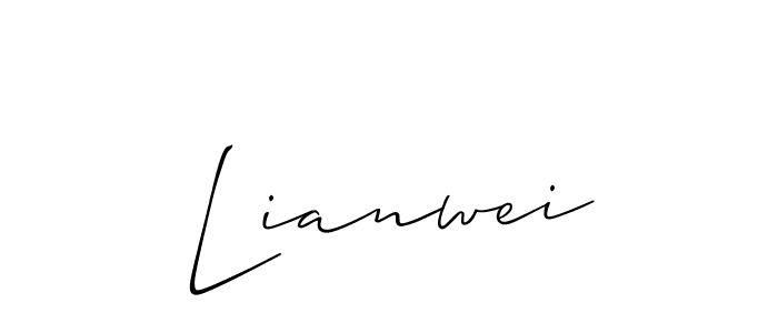 Make a beautiful signature design for name Lianwei. Use this online signature maker to create a handwritten signature for free. Lianwei signature style 2 images and pictures png