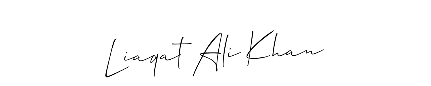 How to Draw Liaqat Ali Khan signature style? Allison_Script is a latest design signature styles for name Liaqat Ali Khan. Liaqat Ali Khan signature style 2 images and pictures png