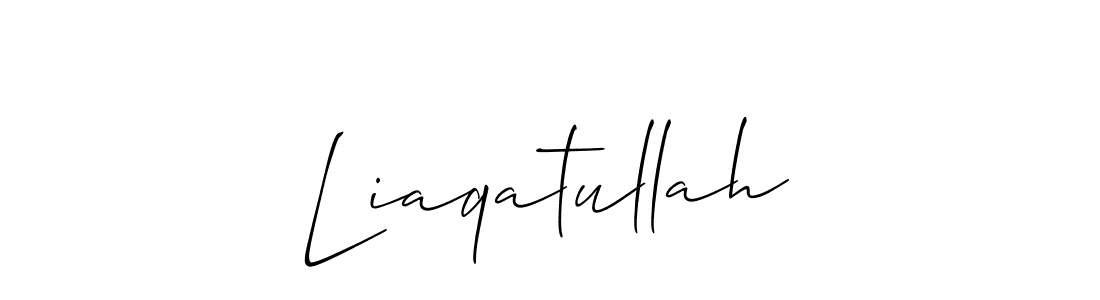 Liaqatullah stylish signature style. Best Handwritten Sign (Allison_Script) for my name. Handwritten Signature Collection Ideas for my name Liaqatullah. Liaqatullah signature style 2 images and pictures png