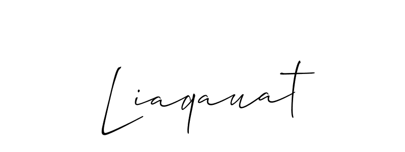 How to make Liaqauat signature? Allison_Script is a professional autograph style. Create handwritten signature for Liaqauat name. Liaqauat signature style 2 images and pictures png
