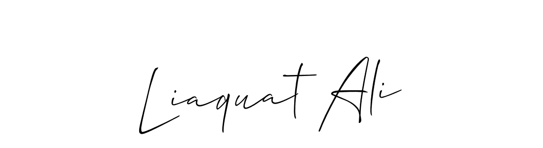 Also You can easily find your signature by using the search form. We will create Liaquat Ali name handwritten signature images for you free of cost using Allison_Script sign style. Liaquat Ali signature style 2 images and pictures png