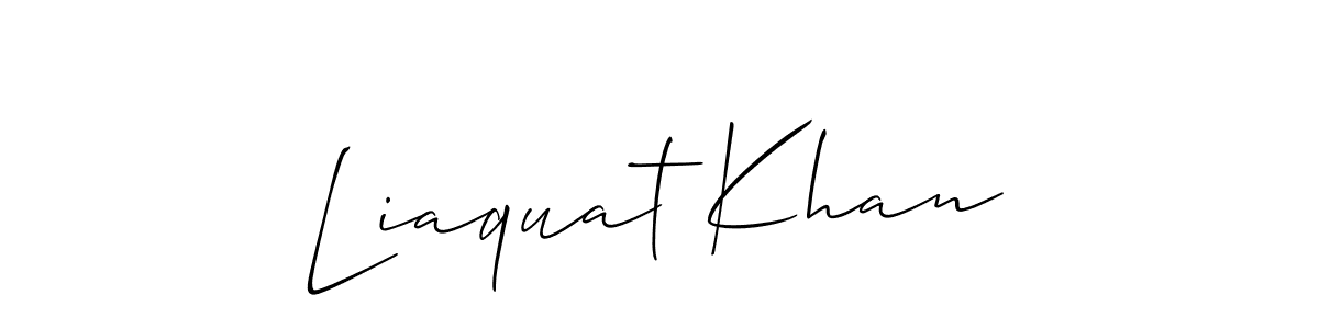 Make a short Liaquat Khan signature style. Manage your documents anywhere anytime using Allison_Script. Create and add eSignatures, submit forms, share and send files easily. Liaquat Khan signature style 2 images and pictures png