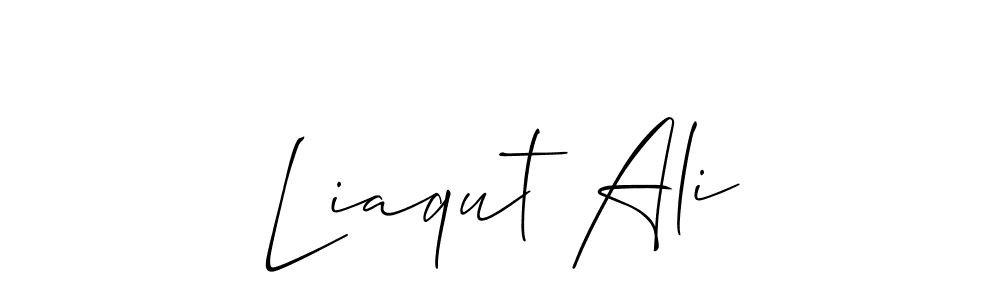 Make a beautiful signature design for name Liaqut Ali. With this signature (Allison_Script) style, you can create a handwritten signature for free. Liaqut Ali signature style 2 images and pictures png