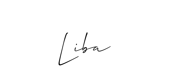 How to make Liba☆ name signature. Use Allison_Script style for creating short signs online. This is the latest handwritten sign. Liba☆ signature style 2 images and pictures png