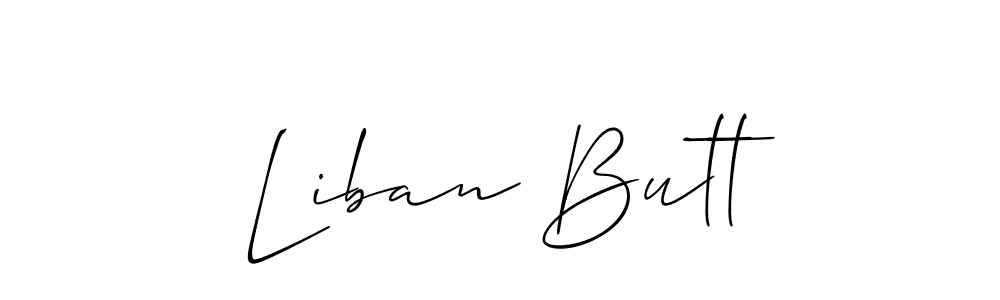 Check out images of Autograph of Liban Butt name. Actor Liban Butt Signature Style. Allison_Script is a professional sign style online. Liban Butt signature style 2 images and pictures png