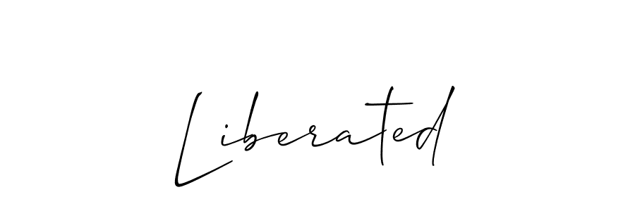 Here are the top 10 professional signature styles for the name Liberated. These are the best autograph styles you can use for your name. Liberated signature style 2 images and pictures png