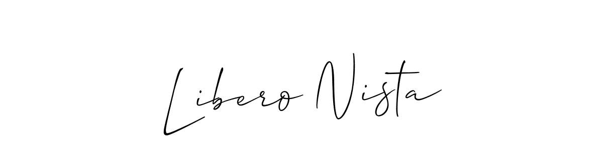 Make a beautiful signature design for name Libero Nista. Use this online signature maker to create a handwritten signature for free. Libero Nista signature style 2 images and pictures png