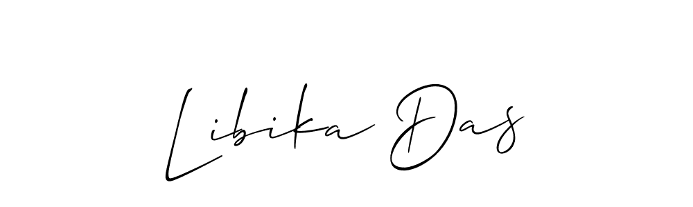 Make a beautiful signature design for name Libika Das. With this signature (Allison_Script) style, you can create a handwritten signature for free. Libika Das signature style 2 images and pictures png