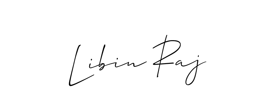 Also we have Libin Raj name is the best signature style. Create professional handwritten signature collection using Allison_Script autograph style. Libin Raj signature style 2 images and pictures png