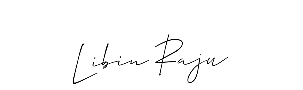 Also You can easily find your signature by using the search form. We will create Libin Raju name handwritten signature images for you free of cost using Allison_Script sign style. Libin Raju signature style 2 images and pictures png