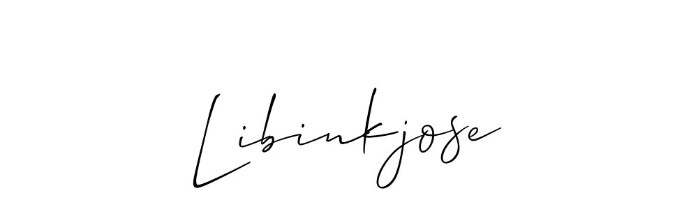 It looks lik you need a new signature style for name Libinkjose. Design unique handwritten (Allison_Script) signature with our free signature maker in just a few clicks. Libinkjose signature style 2 images and pictures png