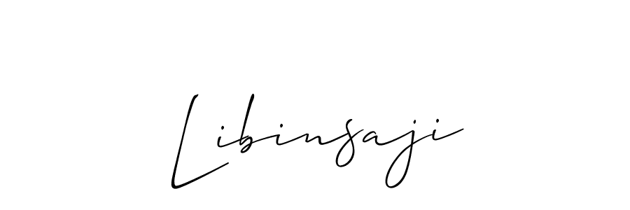 Allison_Script is a professional signature style that is perfect for those who want to add a touch of class to their signature. It is also a great choice for those who want to make their signature more unique. Get Libinsaji name to fancy signature for free. Libinsaji signature style 2 images and pictures png