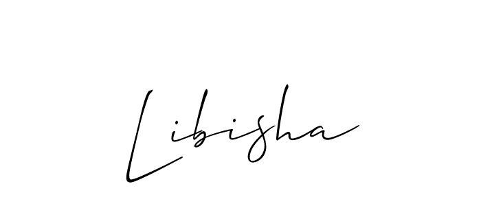 Libisha stylish signature style. Best Handwritten Sign (Allison_Script) for my name. Handwritten Signature Collection Ideas for my name Libisha. Libisha signature style 2 images and pictures png