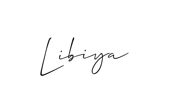 It looks lik you need a new signature style for name Libiya. Design unique handwritten (Allison_Script) signature with our free signature maker in just a few clicks. Libiya signature style 2 images and pictures png