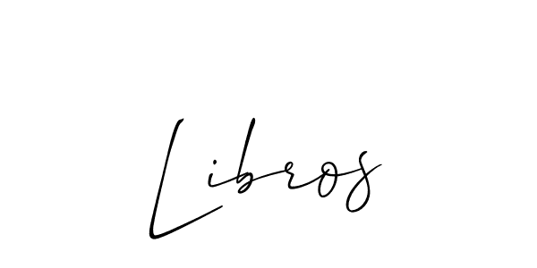 Check out images of Autograph of Libros name. Actor Libros Signature Style. Allison_Script is a professional sign style online. Libros signature style 2 images and pictures png