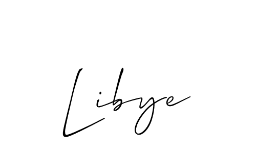 if you are searching for the best signature style for your name Libye. so please give up your signature search. here we have designed multiple signature styles  using Allison_Script. Libye signature style 2 images and pictures png