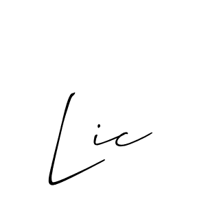 Also we have Lic name is the best signature style. Create professional handwritten signature collection using Allison_Script autograph style. Lic signature style 2 images and pictures png