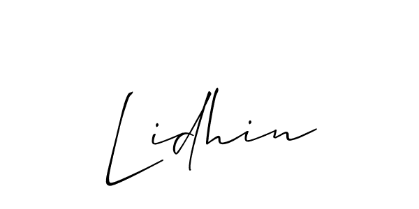 You can use this online signature creator to create a handwritten signature for the name Lidhin. This is the best online autograph maker. Lidhin signature style 2 images and pictures png