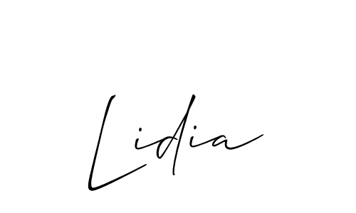 Lidia stylish signature style. Best Handwritten Sign (Allison_Script) for my name. Handwritten Signature Collection Ideas for my name Lidia. Lidia signature style 2 images and pictures png