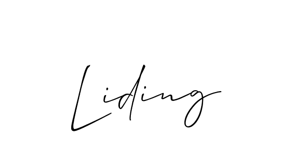 How to Draw Liding signature style? Allison_Script is a latest design signature styles for name Liding. Liding signature style 2 images and pictures png
