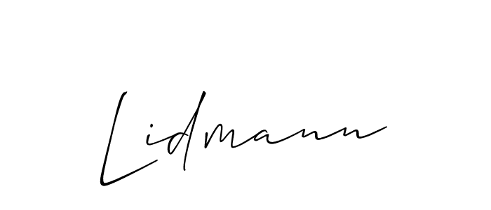 Make a beautiful signature design for name Lidmann. Use this online signature maker to create a handwritten signature for free. Lidmann signature style 2 images and pictures png
