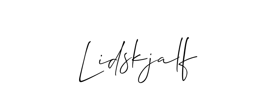 Similarly Allison_Script is the best handwritten signature design. Signature creator online .You can use it as an online autograph creator for name Lidskjalf. Lidskjalf signature style 2 images and pictures png