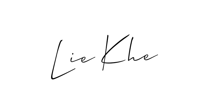 Make a short Lie Khe signature style. Manage your documents anywhere anytime using Allison_Script. Create and add eSignatures, submit forms, share and send files easily. Lie Khe signature style 2 images and pictures png