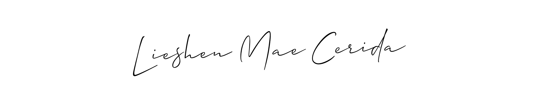 Check out images of Autograph of Lieshen Mae Cerida name. Actor Lieshen Mae Cerida Signature Style. Allison_Script is a professional sign style online. Lieshen Mae Cerida signature style 2 images and pictures png