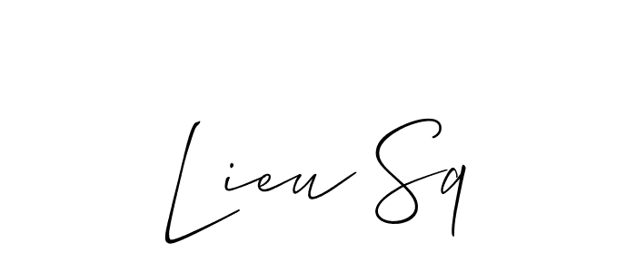 Similarly Allison_Script is the best handwritten signature design. Signature creator online .You can use it as an online autograph creator for name Lieu Sq. Lieu Sq signature style 2 images and pictures png