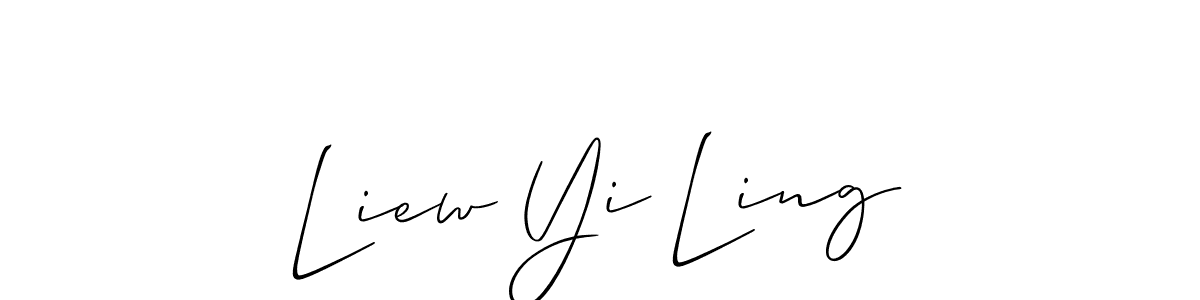 Make a beautiful signature design for name Liew Yi Ling. With this signature (Allison_Script) style, you can create a handwritten signature for free. Liew Yi Ling signature style 2 images and pictures png