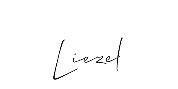 Similarly Allison_Script is the best handwritten signature design. Signature creator online .You can use it as an online autograph creator for name Liezel. Liezel signature style 2 images and pictures png