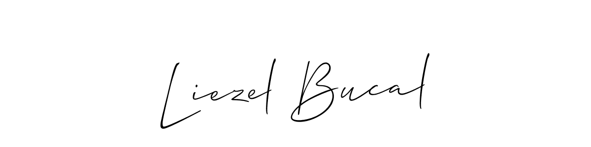 Similarly Allison_Script is the best handwritten signature design. Signature creator online .You can use it as an online autograph creator for name Liezel Bucal. Liezel Bucal signature style 2 images and pictures png
