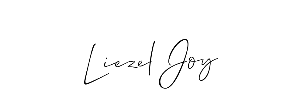 You should practise on your own different ways (Allison_Script) to write your name (Liezel Joy) in signature. don't let someone else do it for you. Liezel Joy signature style 2 images and pictures png