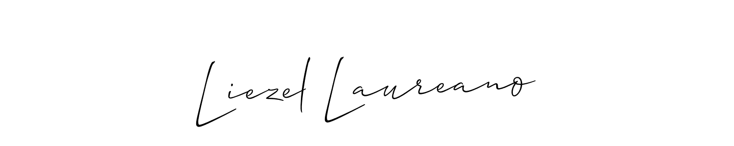 Similarly Allison_Script is the best handwritten signature design. Signature creator online .You can use it as an online autograph creator for name Liezel Laureano. Liezel Laureano signature style 2 images and pictures png