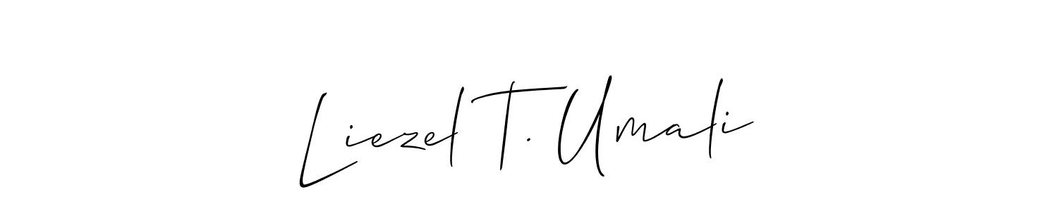 You can use this online signature creator to create a handwritten signature for the name Liezel T. Umali. This is the best online autograph maker. Liezel T. Umali signature style 2 images and pictures png
