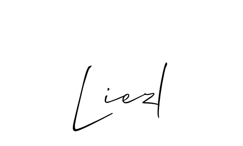How to Draw Liezl signature style? Allison_Script is a latest design signature styles for name Liezl. Liezl signature style 2 images and pictures png