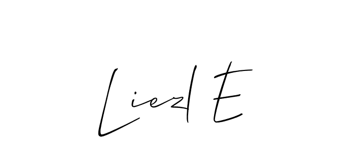 You can use this online signature creator to create a handwritten signature for the name Liezl E. This is the best online autograph maker. Liezl E signature style 2 images and pictures png