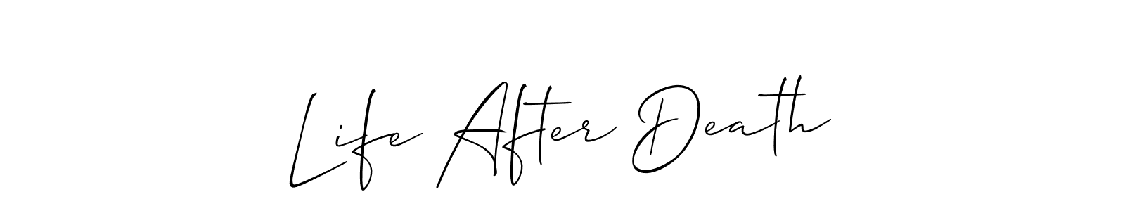 How to Draw Life After Death signature style? Allison_Script is a latest design signature styles for name Life After Death. Life After Death signature style 2 images and pictures png