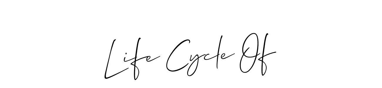 It looks lik you need a new signature style for name Life Cycle Of. Design unique handwritten (Allison_Script) signature with our free signature maker in just a few clicks. Life Cycle Of signature style 2 images and pictures png