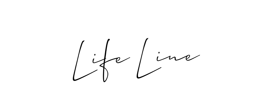 if you are searching for the best signature style for your name Life Line. so please give up your signature search. here we have designed multiple signature styles  using Allison_Script. Life Line signature style 2 images and pictures png