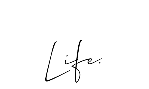 How to Draw Life. signature style? Allison_Script is a latest design signature styles for name Life.. Life. signature style 2 images and pictures png